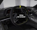 2020+ C8 Corvette Yellow Stitching & Stripe Heated Suede Steering Wheel 