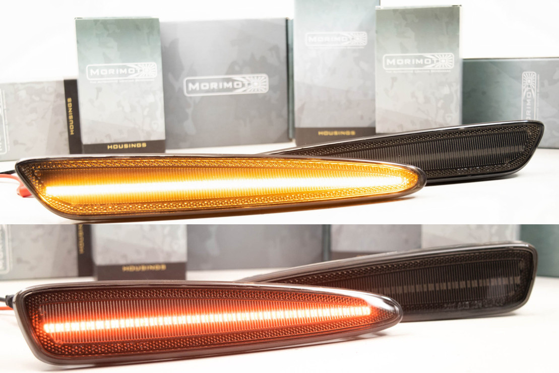 2005-2013 C6 Corvette Morimoto XB LED Smoked Side Marker Lights