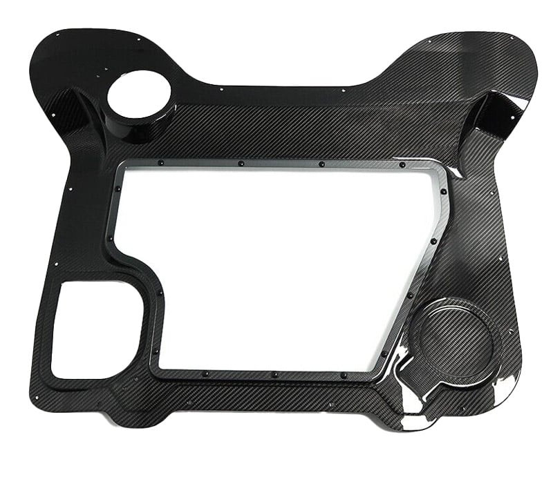 Paragon C8 HTC Corvette Carbon Fiber Clear Engine Bay Cover