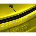 C8 Corvette Script Rear Emblem In Chrome