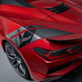 2022 C8 Corvette Z06 | Rear Graphics Package | Jake And C8.R Logos | Carbon Flash Metallic | Pair