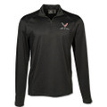 Embroidered H2X-DRY 1/4 Zip Pullover With 2023 C8 Z06 Corvette Flag Logo