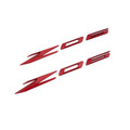 C8 Corvette OEM Z06 PROPEL RED Side Emblem Set (INCLUDES 2)