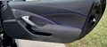 C7 Stingray Z06 Grand Sport ZR1 Corvette  Passenger Door Trim Panel Suede w/  light grey Stitching V2 