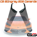 C8 Corvette Stingray Front Canards Factory Z06 Style - Carbon Flash Black Finish
