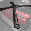 2020+ Corvette C8 Stingray / Z06 Coupe Engine Cross Brace Carbon Fiber GM OEM