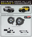 Morimoto LED Sealed7 HeadLights Fits 2018+ Jeep Wrangler Gladiator JL JT