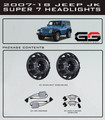 Morimoto LED Super7 HeadLights Fits 2007-2017 Jeep Wrangler JK