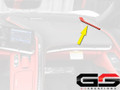 2020+ C8 Corvette Adrenaline Red Leather Right Side Speaker Grille Trim Panel