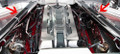 Stainless Rear Crossmember Covers w/Carbon Fiber Top For C8 Stingray Corvette