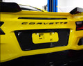 C8 Corvette Z06 License Plate Insert - Carbon Fiber