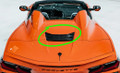 C8 Convertible Corvette OEM GM Rear Exterior Engine Lid Folding Top Stowage Trim Vent