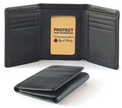 Osgoode Marley Cashmere RFID Blocking Mens Tri-Fold ID Leather Wallet