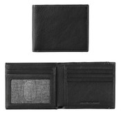 Johnston & Murphy RFID Super Slim Leather Mens Wallet Black