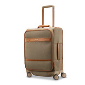 hartmann herringbone deluxe underseat carry on spinner