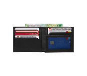 Victorinox Altius Alox Bi-Fold Leather RFID Wallet - Black