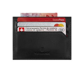 Victorinox Altius Alox RFID Leather Slim Card Case - Black