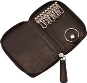 Osgoode Marley Cashmere Leather 8 Hook Zippered Key Case