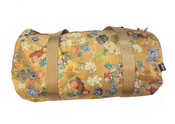 LOQI Weekender Duffle Bag Vincent Van Gogh Flower Patter Gold