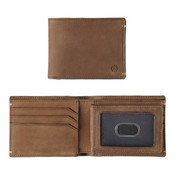 Johnston & Murphy Jackson RFID Leather Mens 2-In-1 Billfold Wallet - Tan
