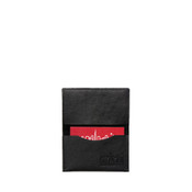 Manhattan Portage Minimalists Leather Card Case Wallet - Black