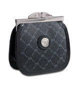 Rioni Rory Coin Purse Womens Wallet - Signature Black w/ Patent Leather Trim