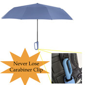 AKAQED EVERYDAY Travel Umbrella w/ Never-Forget Carabiner Handle