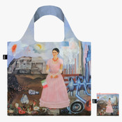 LOQI - Frida Kahlo Tote Bag On The Borderline between Mexico  USA