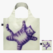 Armando Veve  Flying Purr-ple Cat Recycled Tote Bag