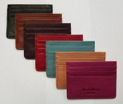 Osgoode Marley Cashmere RFID Leather Card Stack Flat Credit Card Holder 1233