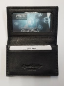 Osgoode Marley RFID Gusset Leather Card Case 1212 Black