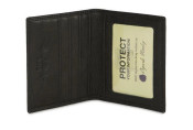 Osgoode Marley Leather RFID Blocking Flat Card Case 1204 Black