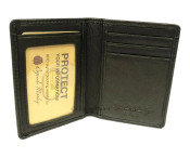 Osgoode Marley RFID Leather Mens ID Card Case Wallet Bifold w/ ID window - 1220