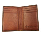 Osgoode Marley RFID 8 Pocket Bifold Credit Card Leather Wallet - Distressed 1308