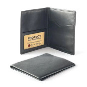 Osgoode Marley Cashmere Leather RFID Blocking Passport Case Cover 1244