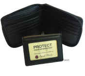 Osgoode Marley RFID Zippered Passcase Leather Mens Bifold Wallet 1225