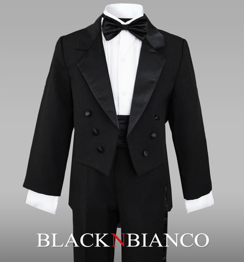 Boys Tuxedo Black with Tail | Ring Bearer Outfit