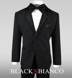 Boys Tuxedos | Toddler Tuxedos | Ring Bearer Outfits Black N Bianco