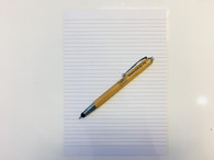 Wooden Stylus Pen & Pad Set