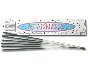 Celebrate weddings, anniversaries or holidays with 10" sparklers
