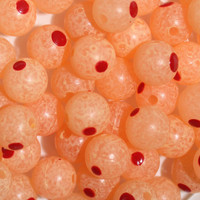 TroutBeads BloodDotEggs Glow three sizes available