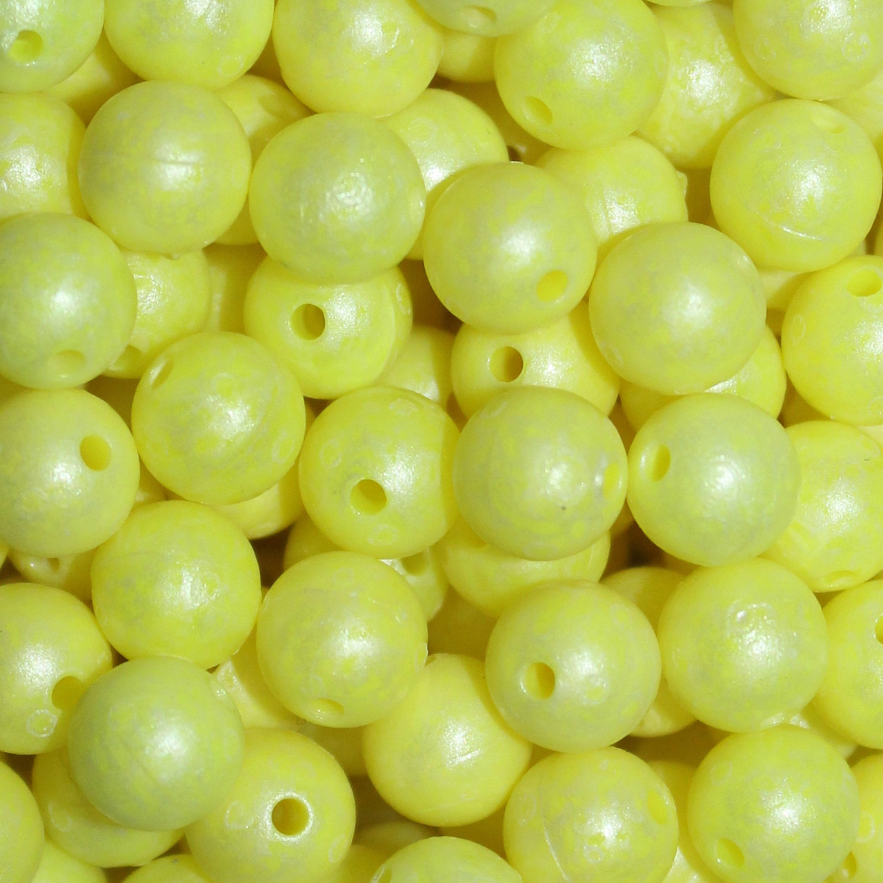 Trout Beads Chartreuse Mottled Beads 8mm