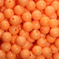 TroutBeads Mottled Sun Orange Roe three sizes available