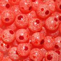 Troutbeads BloodDotEggs Tangerine three sizes available