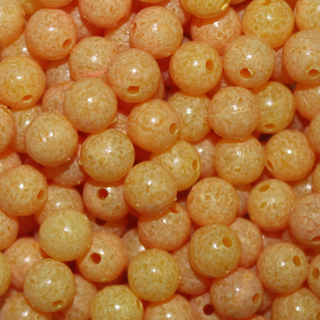 trout beads mottled egg yolk