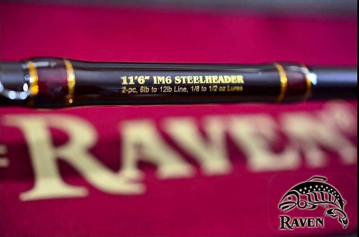 Raven 11'6 IM6 Spiral Baitcaster Rod - Fishheads Canada