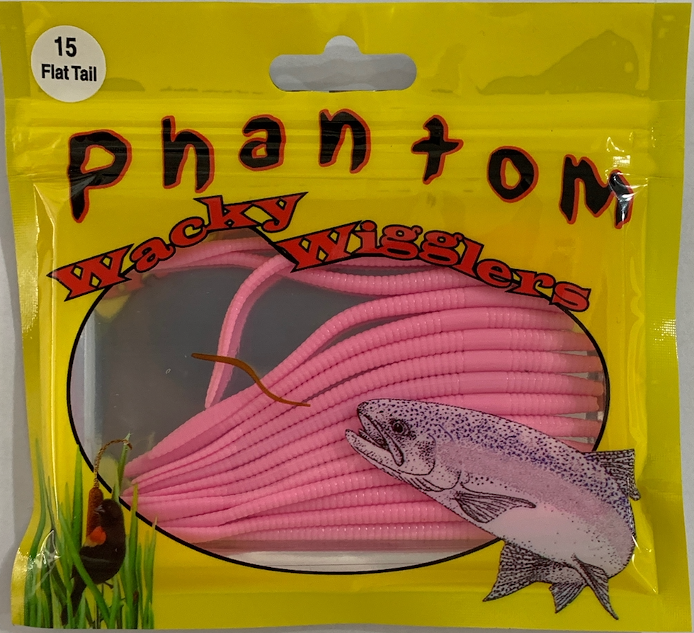Phantom Wacky Wigglers - Flat Tail Worms (choose colour)