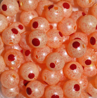 Troutbeads BloodDotEggs Peach King three sizes available