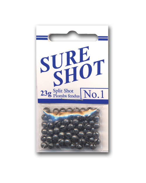 SURE SHOT SPLIT SHOTS (Small & Large packs, 8 sizes)