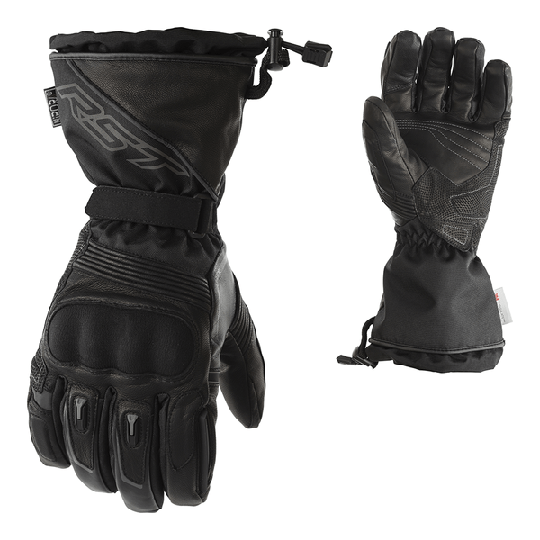 RST Axiom CE Motorcycle Motorbike Waterproof Textile Gloves Black